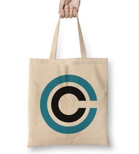 Capsule Logo Corpdbz Anime Vegeta Capsu Bez Çanta Uzun Saplı