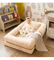 Oyun Alanlı Bebek Yer Yatağı Montessori Yatak Sünger Çocuk Karyola