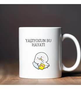 Yaşıyosun Bu Hayatı Tasarımlı Kupa Bardak