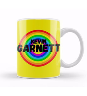 Kevin Garnett   Basketball gifts vintage Retro Rainbow Quotes For BOYS AND Dad Kupa Bardak Porselen
