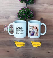 Anneye Hediye Kupa Bardak Beyaz Fotoğraflı Doğum Günü Hediyesi