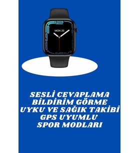 Akıllı Saat Nabız Ölçebilen Adımsayar Kalori Hesaplama Tema Değiştirme Gps Uyumlu