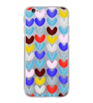 PrintiFy iPhone 6S Plus ile Uyumlu Water Color 1  Kamera Korumalı Şeffaf  Kılıf