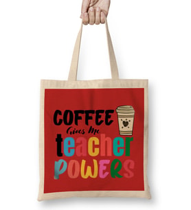 Teacher Gift-Learning Inspire-Science Student School-Inspirational KIDS WOMEN Men Bez Çanta Uzun Saplı