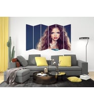 KADIN SAÇ MODELİ KUAFÖR MDF TABLO-1014 MODEL-B