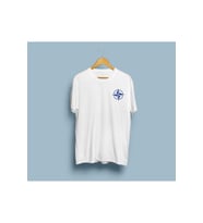 Oversize NATO Cep Logo Baskılı Unisex T-shirt (Beyaz)