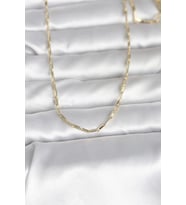 Pilelistore  CM 14K Gold Renk İnce Ataç Zincir Model 60 cm Kadın Kolye