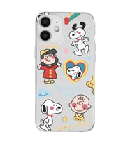 Iphone 12 Uyumlu Snoopy Tasarımlı Şeffaf Telefon Kılıfı