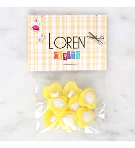 Crafts Sarı 8'Li Düğme - 3049