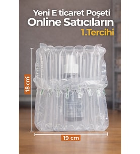 18x19 cm 50 adet Havalı Kargo Poşeti Airbag/Airbed/Airpack/Airpak Ambalaj