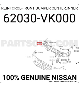Nissan Pıckup D22 Ön Tampon Demiri 2X2 2004-2005 (Oem No:  62030Vk000)