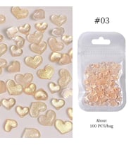 Tırnak Süsleme Nail Art CHARM Kalp (56263-3)