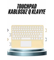 Android ve İOS Uyumlu Bluetooth Klavye Touchpad Slim Kablosuz Wifi Q Klavye