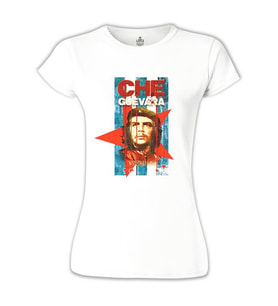 Che Guevara Beyaz Bayan Tshirt