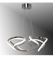 TT307-40-KR TT Aydınlatma Helezon Modeli Krom Kaplama Led Avize (Beyaz)