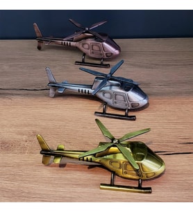 Dekoratif Metal Helikopter