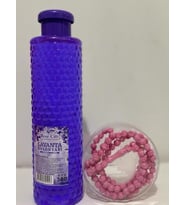 Rosecity 380ML Lavanta Kolonya Alana Gül Kokulu 99'lu Pembe Renkli Tesbih Hediye