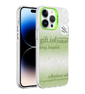 Apple iPhone 14 Pro Kılıf Mermer Desenli Zore Marbello Kılıf (Yeşil)