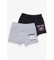 Breeze Erkek Çocuk Boxer 2 li Slogan Temalı Yazı Baskılı 1-13 Yaş, Karışık Renk