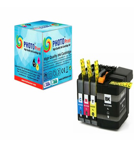 Photo Print® Brother LC535xl LC539xl Muadil Kartuş Takımı DCP-J100 J105 J200 (Çok Renkli)