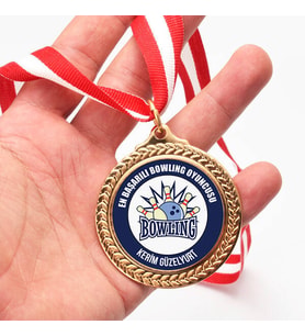 Kişiye Özel En Başarılı Bowling Oyuncusu Madalyon Madalyası