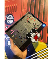 Mickey Mouse Tasarımlı 3D Motosiklet Pleksi Plakalık