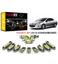 Peugeot 407 LED İç Aydınlatma Ampul Seti FEMEX Parlak Beyaz