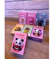 Mini Lego Bricks Sevimli Karakterler Mini Blok Yapım Seti Mikro Lego Eğitici Figürler (SEVİMLİ PANDA)