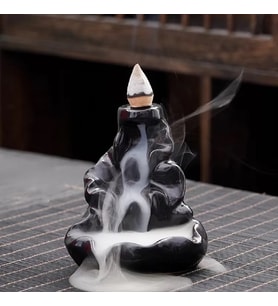 Şelale Tütsü Brülör Yaratıcı Dağlar Nehir Seramik Geri Akış Tütsü