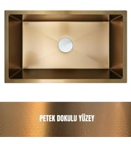 GL General 70X40 Gold Petek Dokulu Çelik Mutfak Eviyesi 304 Paslanmaz Çelik 1mm