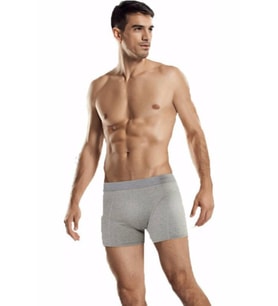 Namaldı 1 Adet Gri Renk Likralı Boxer (Gri)