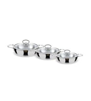 FMS İnci 6 Parça Çelik Omlet Set Metal 5007