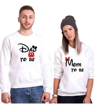 Tshirthane Dad Mom To Be Sevgili Kombinleri Sweatshirt Kombini (Tek Ürün Fiyatıdır.)