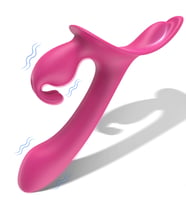 Lord Rabbit Şarjlı G Nokta ve Klitoris Uyarıcı Vibratör Strapless Strap On 2 in 1 Vibratör