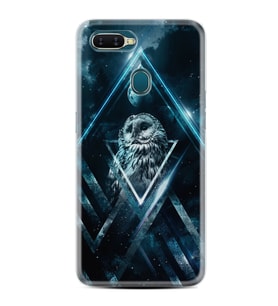 Oppo A5S A15 A16 A54 A55 A73 A74 Kılıf Desemli Silikon Old Owl 1649