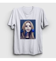 Presmono Unisex Beyaz Rose Lana Del Rey T-Shirt 156837tt