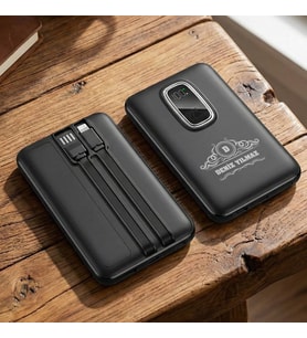 BK Gift Kişiye Özel İsimli 10.000 mAh Powerbank PB-4019 -14, Dijital Ekranlı Taşınabilir Şarj Cihazı, Kurumsal Hediye