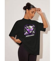 Being Weird Tasarım Basklı Tshirt (Siyah)