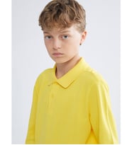 LCW Kids Sarı Polo Yaka Erkek Çocuk Tişört