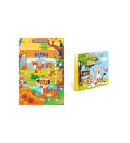 Pencereli Kitaplar-Orman 3 Boyutlu, Hareketli Kitaplar "Kaplan ve Koala" Pop-up Kitap