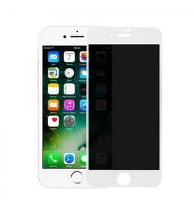 iPhone 7 Uyumlu Privacy Ön Koruma Temperli Hayalet Cam Ekran Koruyucu (Beyaz)
