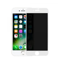 iPhone 7 Uyumlu Privacy Ön Koruma Temperli Hayalet Cam Ekran Koruyucu (Beyaz)