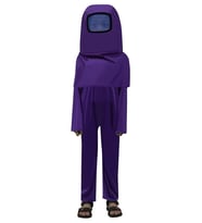 Among Us Cosplay Uzaylı Astronot Kostümü Mor