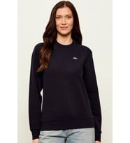 Lacoste Women's Relaxed Fit Crew Neck Cotton Sweatshirt Kadın Rahat Kesim Sweatshirt Siyah Antrasit