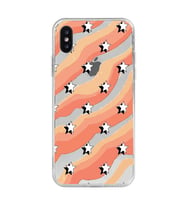 Iphone X / Xs Uyumlu Yıldız Desenli Şeffaf Telefon Kılıfı
