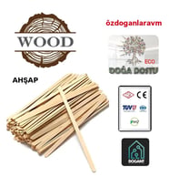 Ahşap Çay ve Kahve Çubuk Karıştırıcı Kaşığı 800 Adet