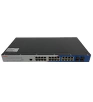 4×1000BASE-X SFP SLOT+24×1000BASE-T RJ45 PORT SINGLE POWER，AC220V WITH LAYER 3 MANAGEMENT NO FANS , SUPPORT STATIC ROUTING RIP