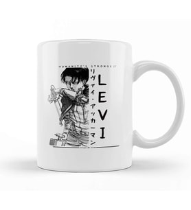 Captain Levi Attack On Titan Shingeki No Kyojin Kupa Bardak Porselen