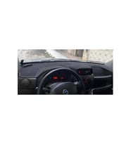 2000-2008 Modellerine Uygun Fiat Doblo Airbagsiz Torpido Koruma Halısı Siyah Kenar Renk Siyah