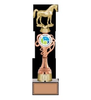 ODAK KUPA - Figürlü Kupalar - At Figürlü Kupalar FG-036 C - 34 cm